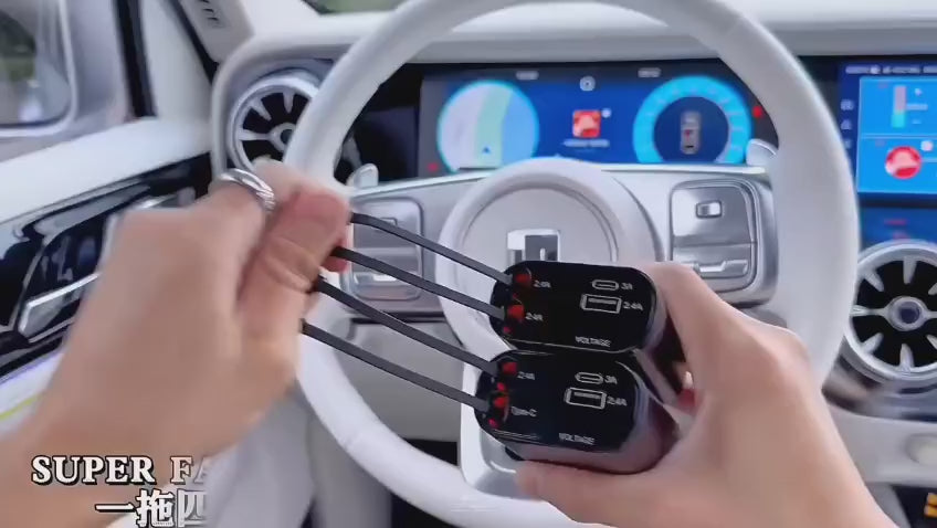 120 Volt Car Retractable Charger